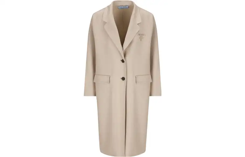PRADA Logo Printed Oversized-Fit Coat