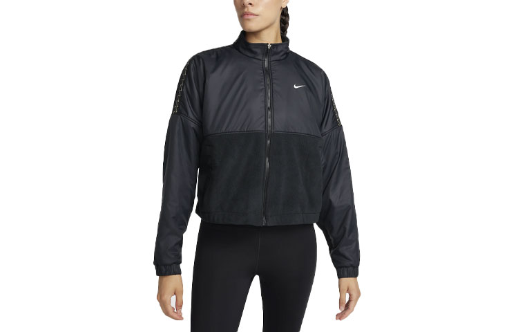 Nike Therma FIT One Jackets Women's Black Stand Collar Moderate Other