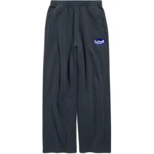 Balenciaga X Scholl Logo Embroidered Pants