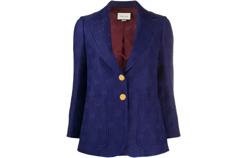 【Previous Season】jacquard-knit monogram blazer