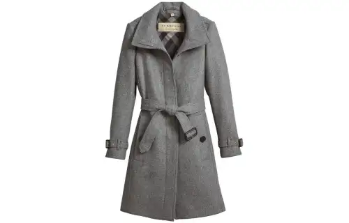 Burberry Coats Women's Gray Lapel Moderate