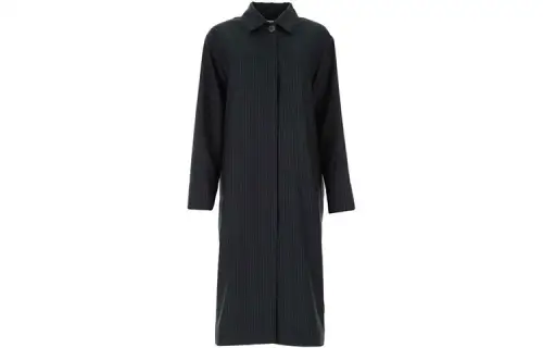 LOEWE Coats Women's Dark Blue Lapel Moderate