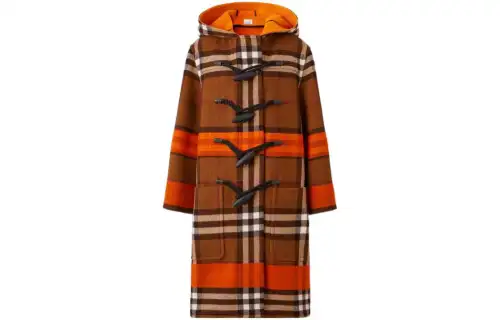 Burberry Coats Women's Brown Hooded Moderate