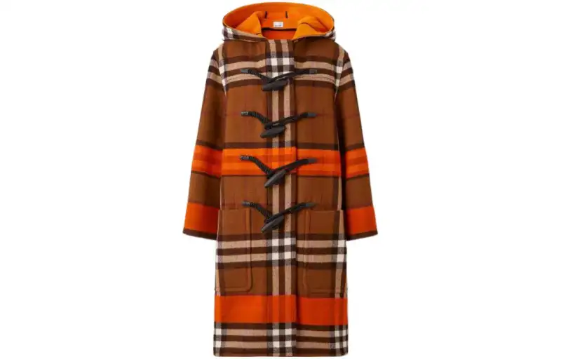 Burberry Coats Women's Brown Hooded Moderate