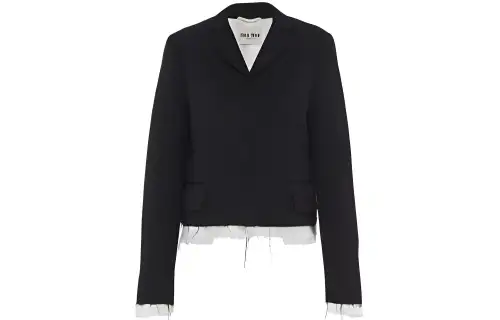 MIU MIU SS22 Business Suit Coat Women's Black