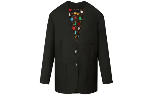 LOUIS VUITTON x Yayoi Kusama SS23 Business Suit Coat Women's Black