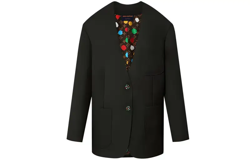 LOUIS VUITTON x Yayoi Kusama SS23 Business Suit Coat Women's Black
