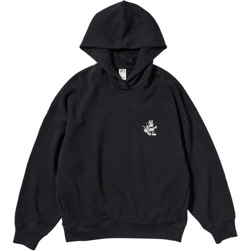 Женское худи UNIQLO Yu Nagaba x Disney (черное)