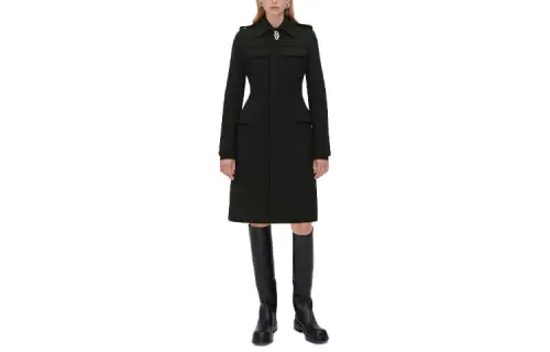 Bottega Veneta Coats Women's Black Lapel