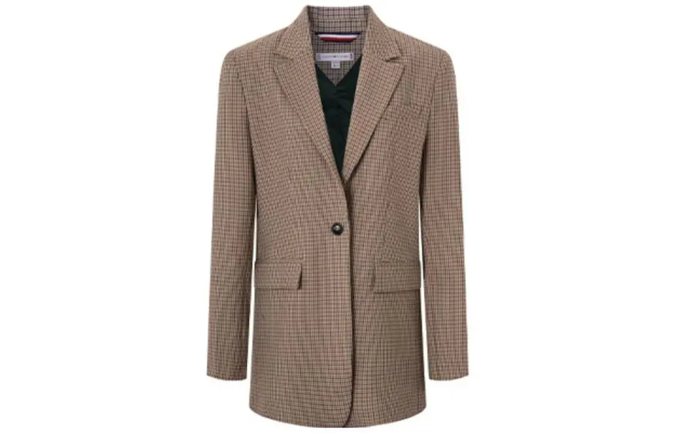 Tommy Hilfiger Business Suits Women's Brown Suit Collar Moderate Other