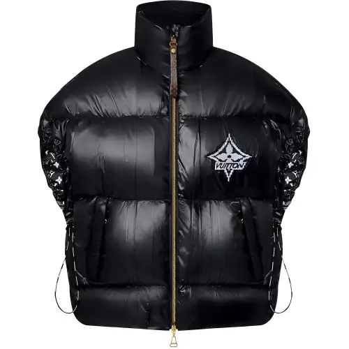 Lv Drawstring Detail Technical Puffer Gilet