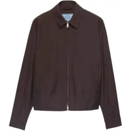 Prada kid-mohair bomber jacket