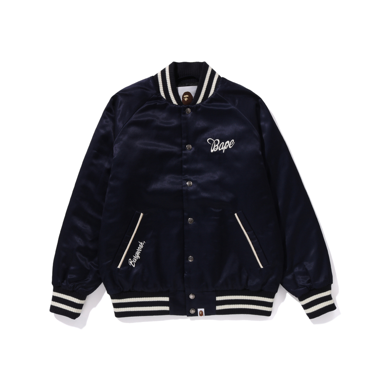 Женская куртка A BATHING APE Letter Print Jacket (черная)