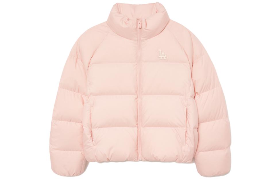 Женская куртка MLB Solid Color (бледно-розовая)