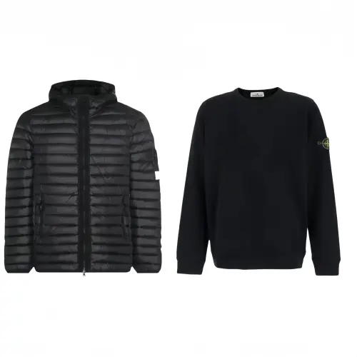 STONE ISLAND Casual Sportswear Unisex Black