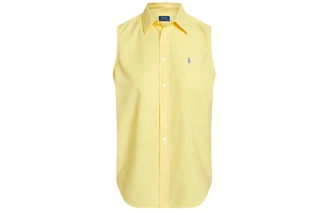 Polo Ralph Lauren SS24 Shirt Women's Loose Fit Corn Yellow