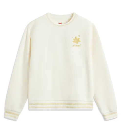 Li Ning Rijin Doujin Collection Sweatshirt Women's Ecru/Left Boutonnieres Piece