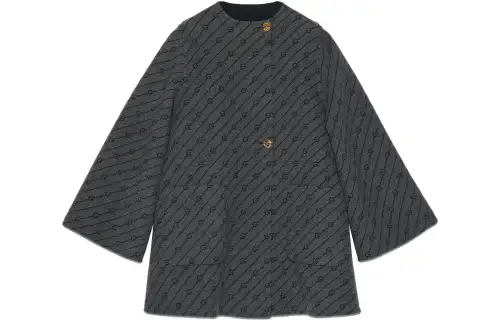 GUCCI Coats Women's Black Moderate Straight Fit