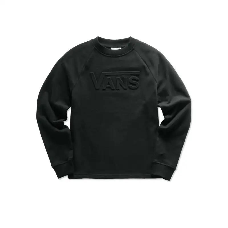 Vans Sweatshirts Women's Black Crew Neck Moderate Regular
