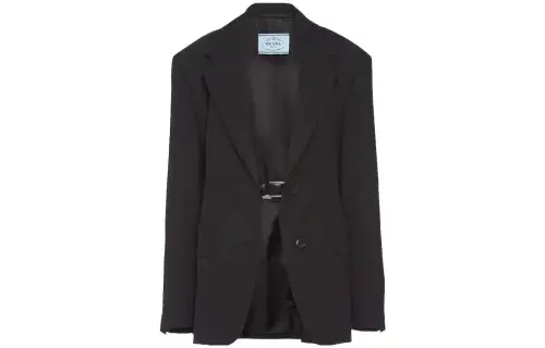 PRADA Business Suits Women's Black Suit Collar Moderate