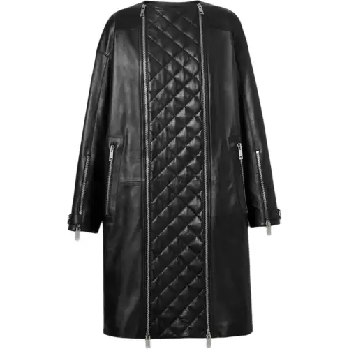 Burberry Coats Women's Black Collarless Moderate