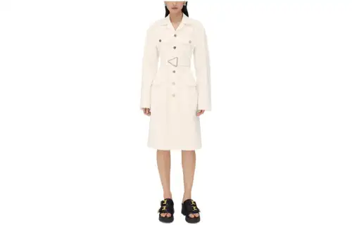 Bottega Veneta Coats Women's White Lapel