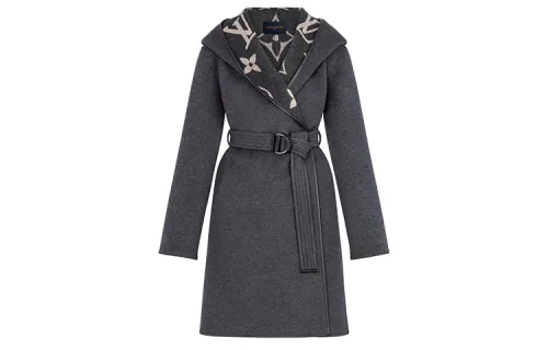 LOUIS VUITTON Coat Women's Dark Gray