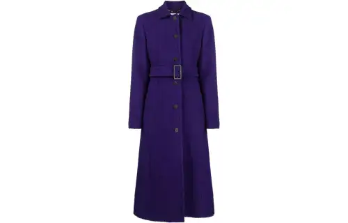 Golden Goose Coats Women's Blue Lapel Moderate