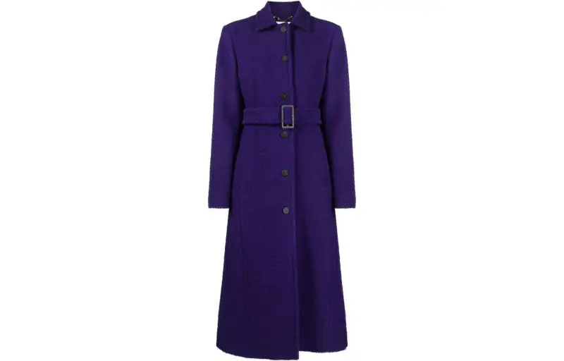 Golden Goose Coats Women's Blue Lapel Moderate