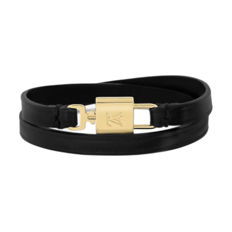 Женский браслет Louis Vuitton PADLOCK (черный)