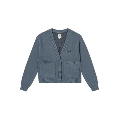 Vans CARDIGAN Knitwear Women's Gray Blue