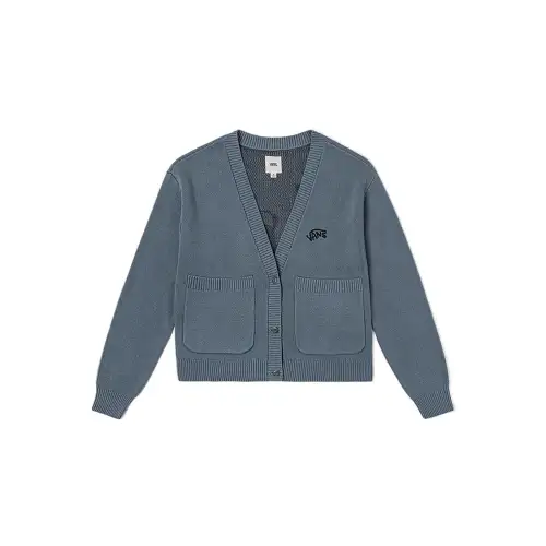 Vans CARDIGAN Knitwear Women's Gray Blue