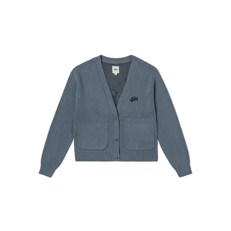Vans CARDIGAN Knitwear Women's Gray Blue