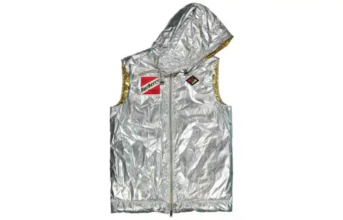 Burberry Down Vest Women's Silver