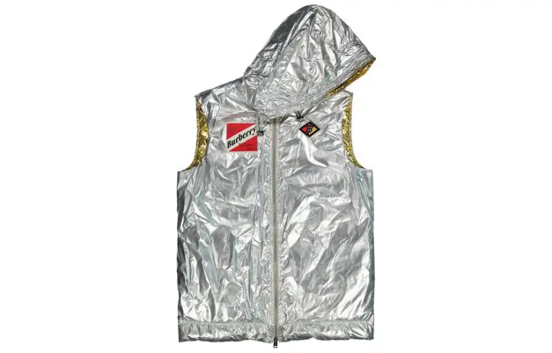 Burberry Down Vest Women's Silver