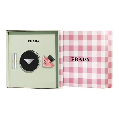 PRADA Prada, makeup primer, set, nylon soft heel, lipstick, perfume sample, 12g, 1.3g, 7 ml, Birthday gift