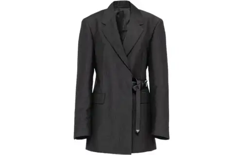 PRADA Business Suits Women's Coal Gray Suit Collar Moderate