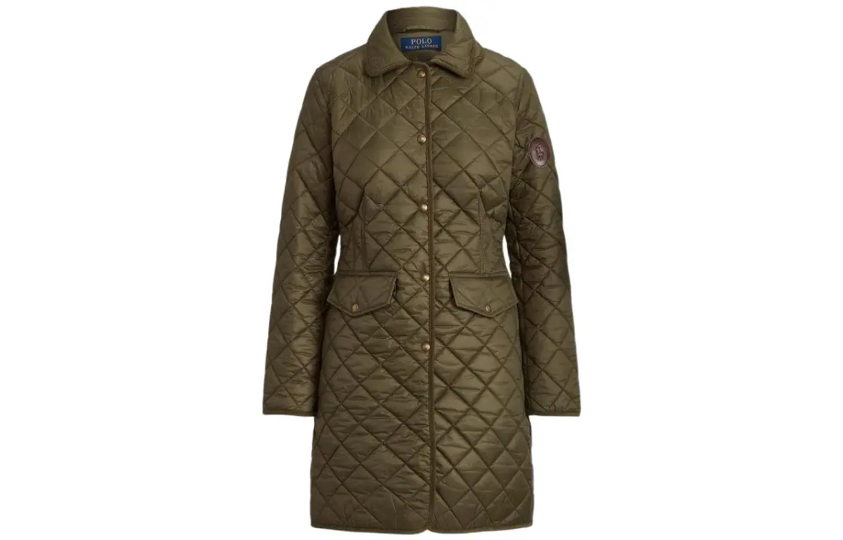 Polo Ralph Lauren Puffer Jacket Straight Fit Version Women's Green