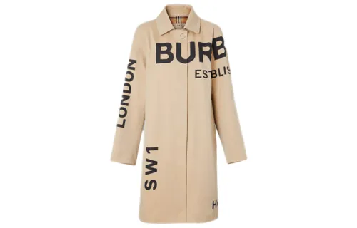 Burberry Coats Women's Honey Lapel Moderate