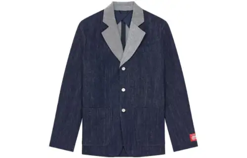 KENZO X Levi's Single-Breasted Denim Blazer