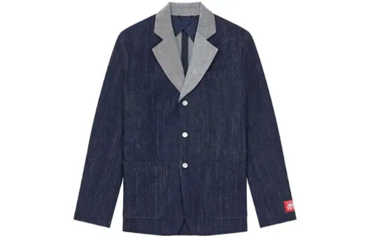 KENZO X Levi's Single-Breasted Denim Blazer
