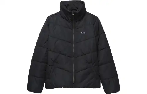 Vans Jackets Women's Black Stand Collar Moderate Other