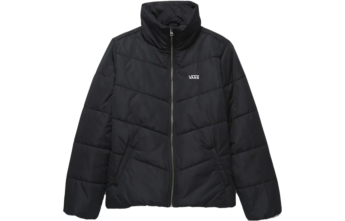 Vans Jackets Women's Black Stand Collar Moderate Other