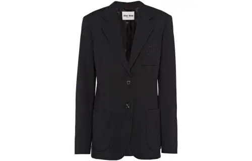MIU MIU Business Suits Women's Black Suit Collar Moderate Other