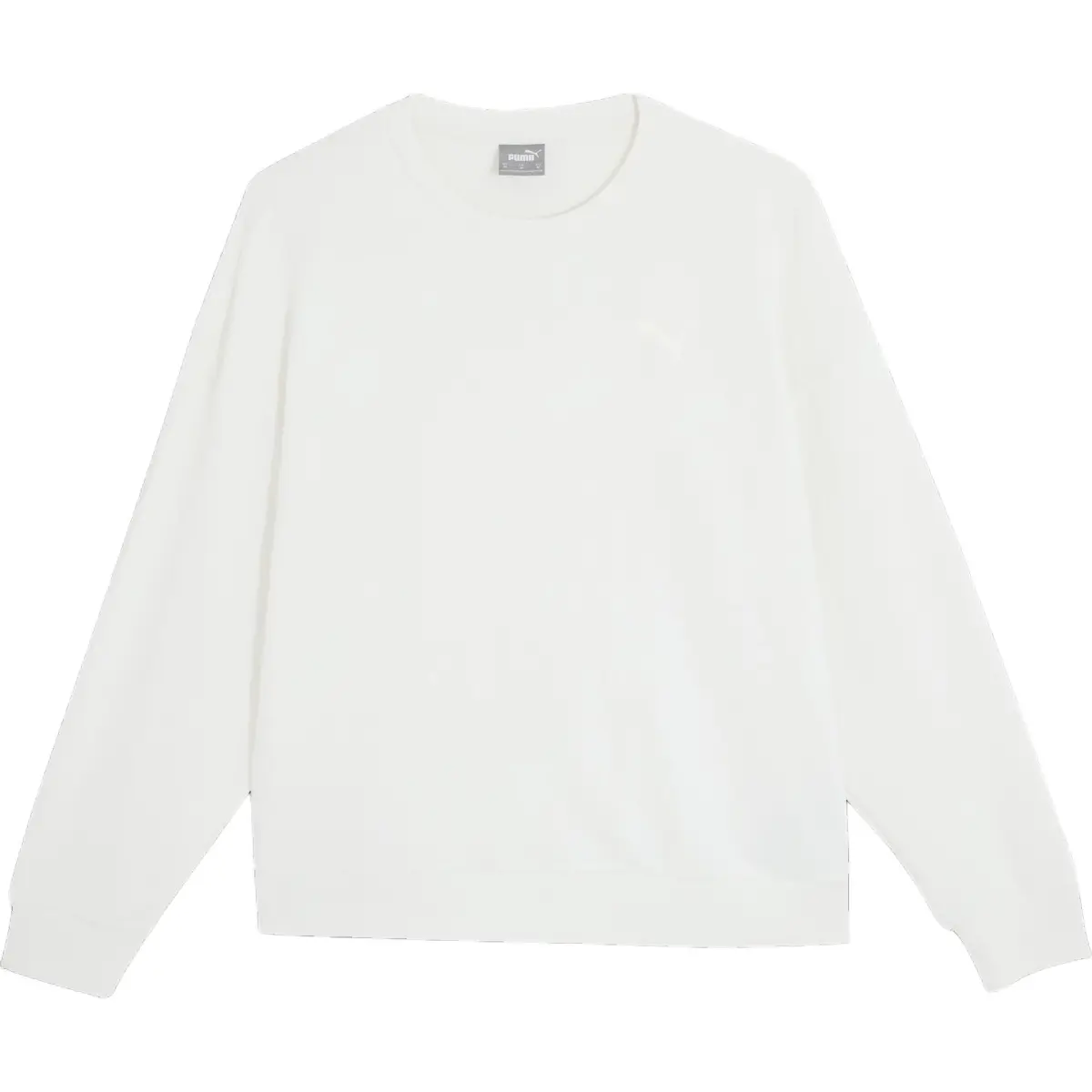 PUMA Sweatshirts Women's White Crew Neck Moderate Other