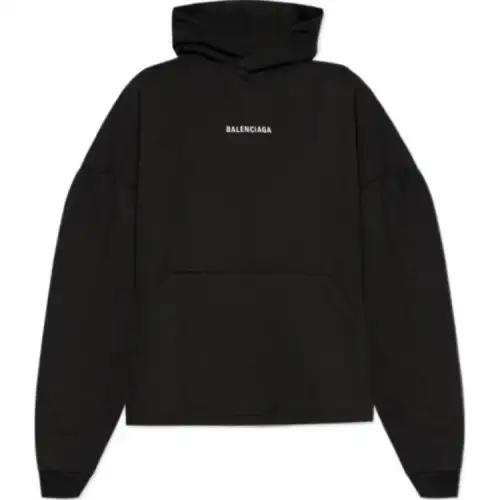 Balenciaga Logo Embroidered Hoodie