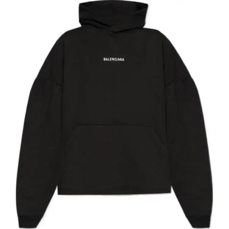 Balenciaga Logo Embroidered Hoodie