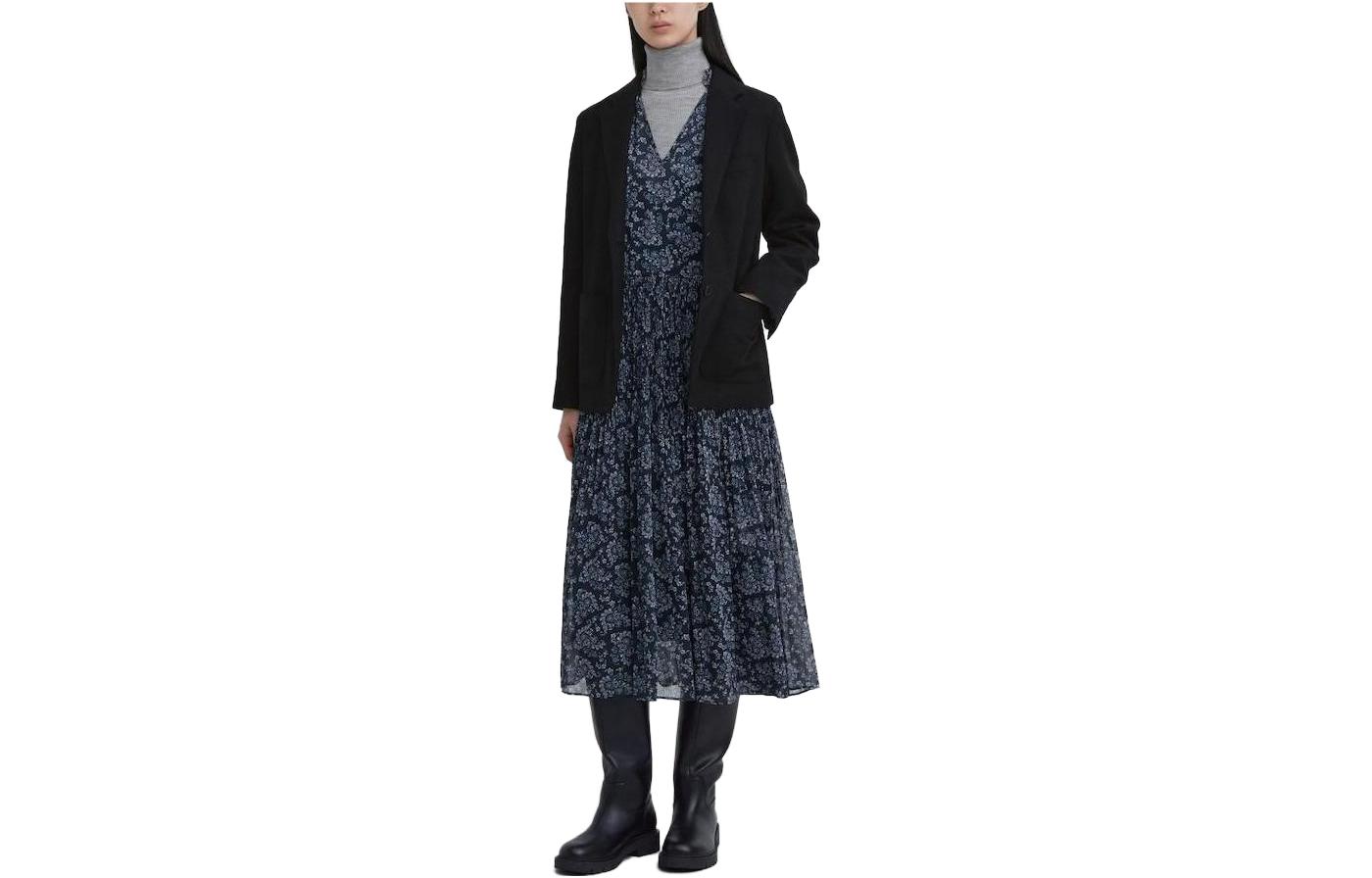 Женский пиджак UNIQLO x Clare Waight Keller (черный)