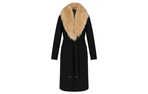 LOUIS VUITTON Coat Women's Black