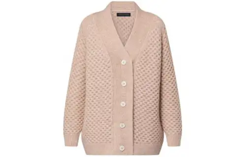 LOUIS VUITTON Honeycomb Knit Cardigan